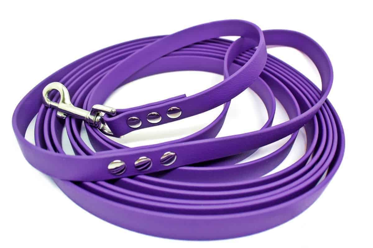 Biothane Leash Long Line purple