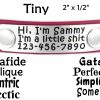 2020 Tiny Name Plate