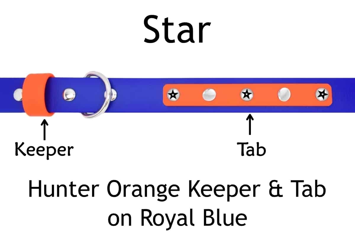 Biothane Multi Color Collar star