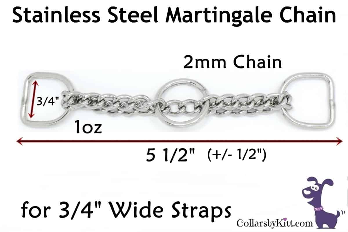 Stainless Steel Martingale Chain 3 4