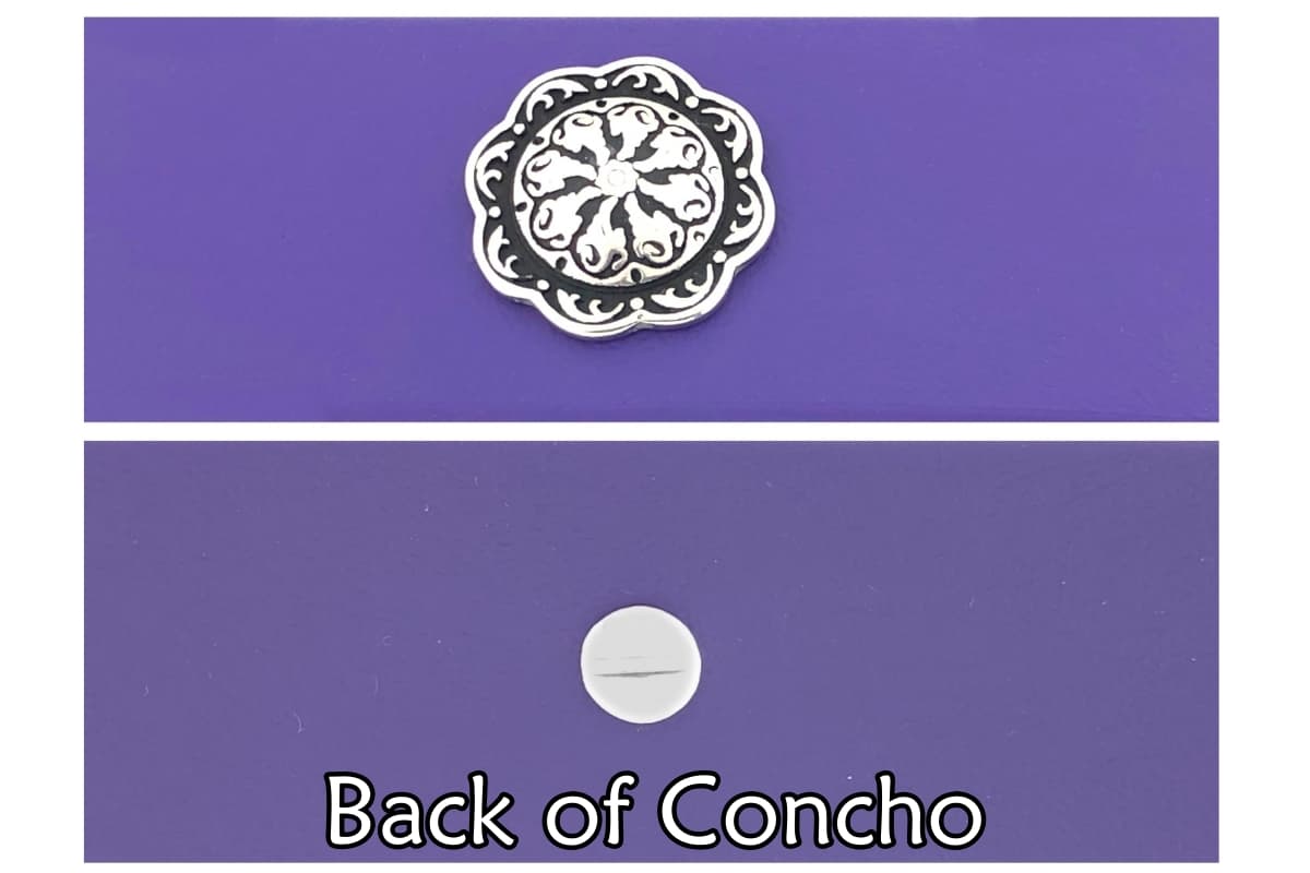 Wide Concho Collar back