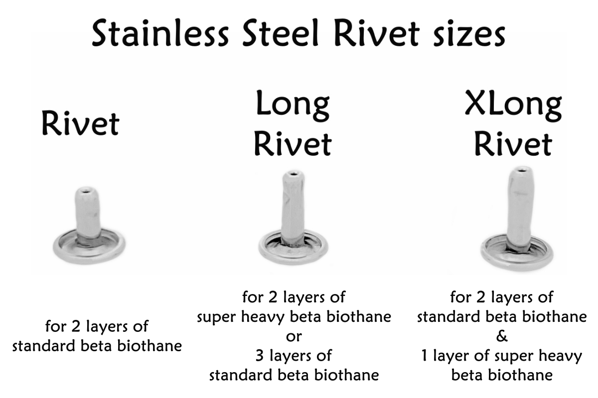 Stainless Steel Rivets double cap lengths